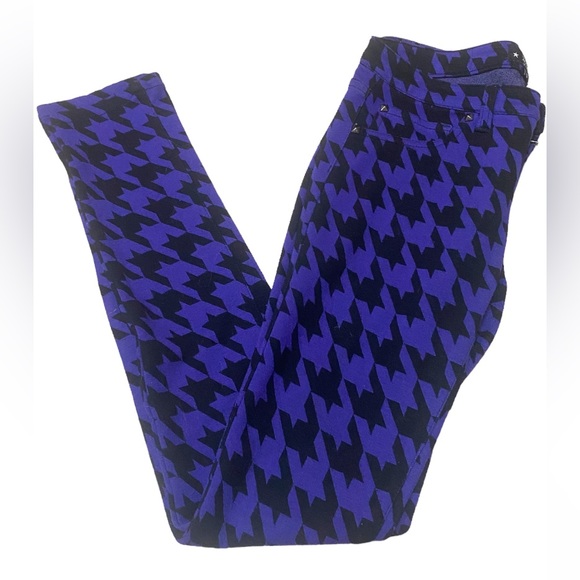 Abbey Dawn by Avril Purple Pants Houndstooth - Picture 2 of 3